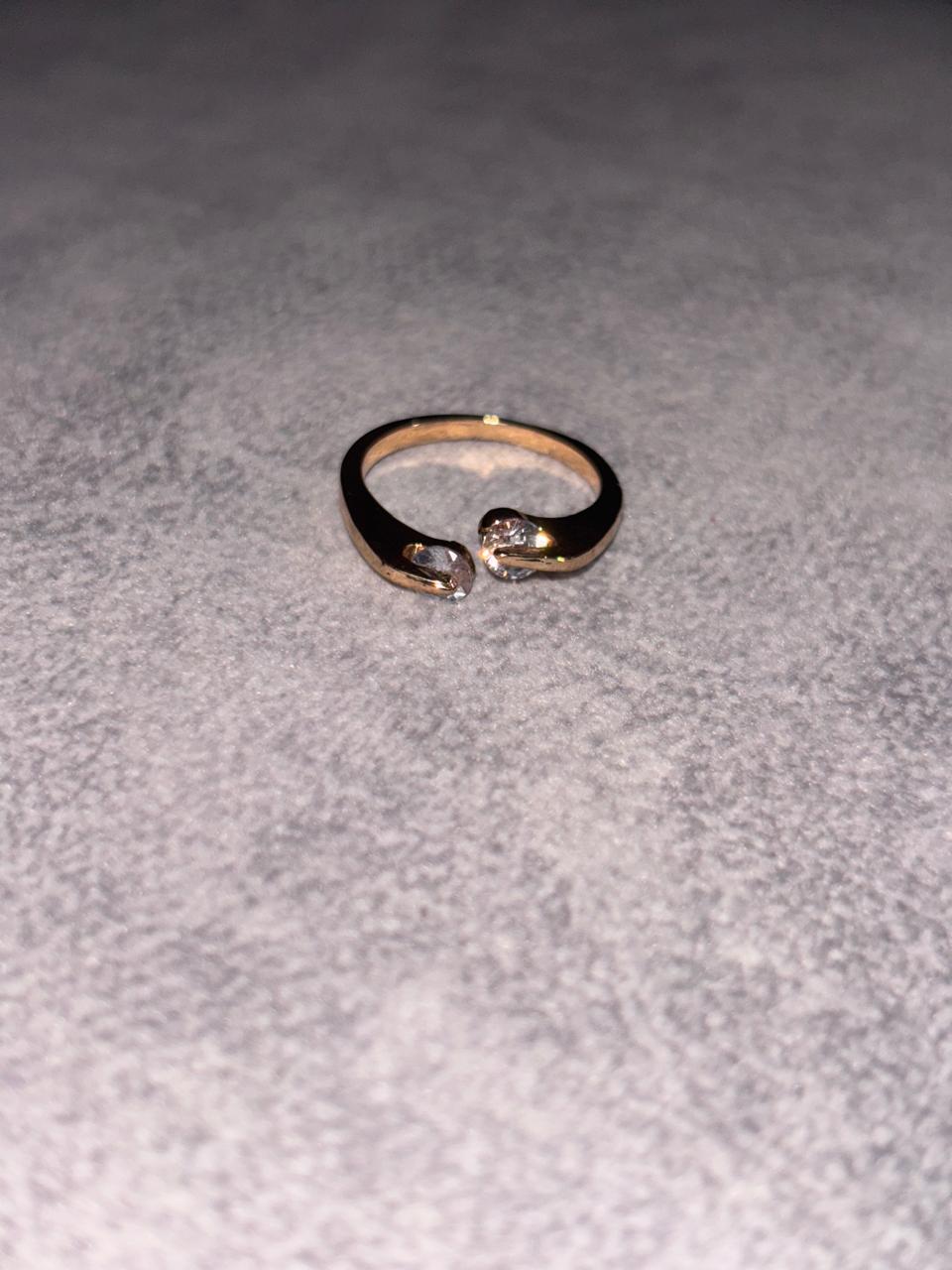 circle stone adjustable ring