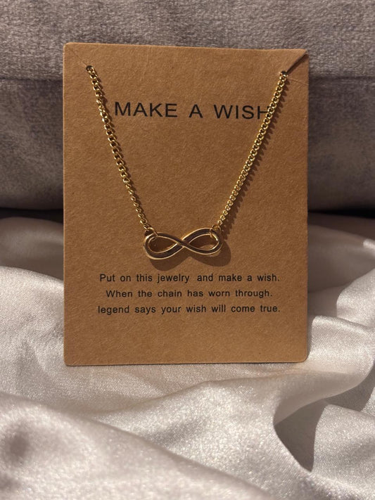 golden Infinity Charm Necklace